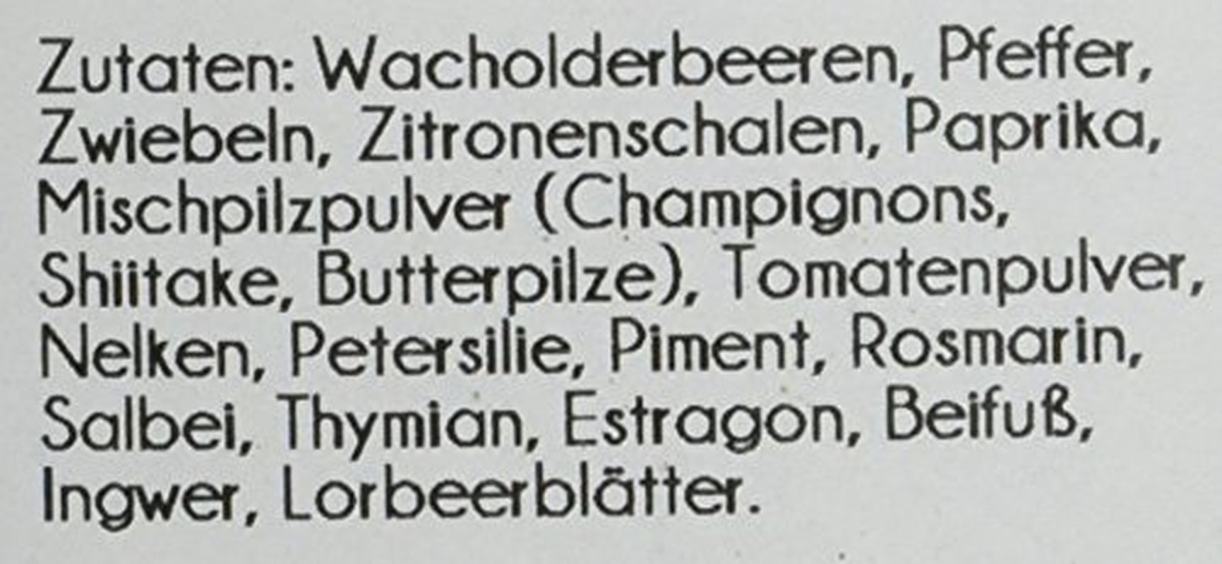 Wild Gewürz 400 g, 1er Pack (1x 0,4 kg)
