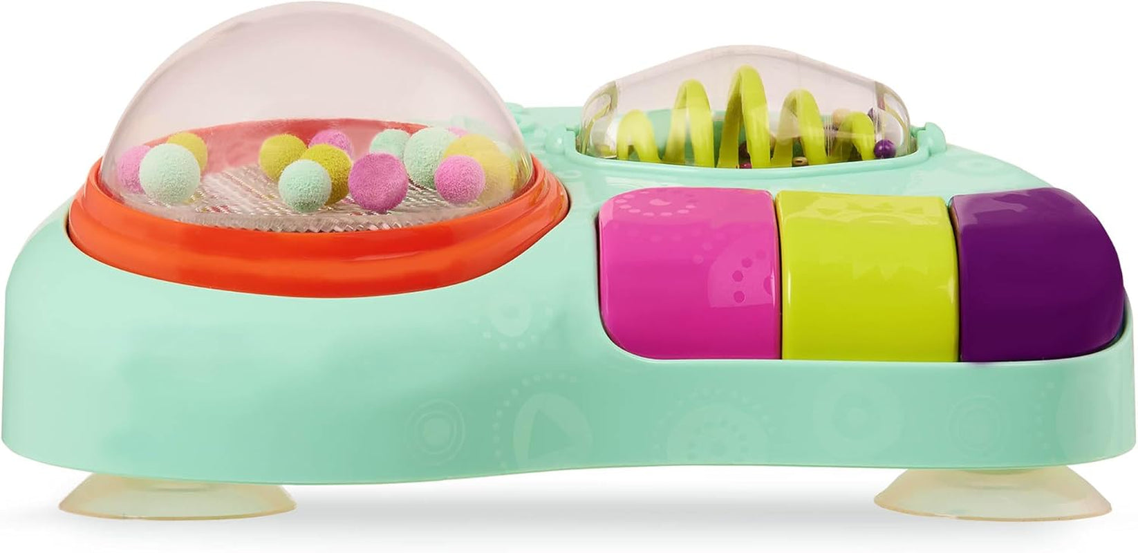 B. leksaker - Barnleksak för barnstol - Sugkoppsleksak med musik, ljus, ljud - Sensorisk leksak - Motorisk leksak för barn - från 6 månader - Whirly Pop Baby Toys Naty Shop