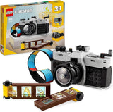 LEGO Creator 3In1 retrokameraleksak, videokamera, tv-apparat, skrivbordsdekorationer för barn eller sovrumstillbehör, fotopresenter för flickor och pojkar 8 år 31147 Byggset Besuche den LEGO-Store Single