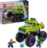 LEGO Ç€ Marvel Hulk Truck Vs. Thanos - Superhjältebyggnadsleksak - Avengers fordon och minifigurer - Monstertruck för meganöje - Present till pojkar och flickor 7 år gamla - 76312 Byggset Besuche den LEGO-Store Standardtitel