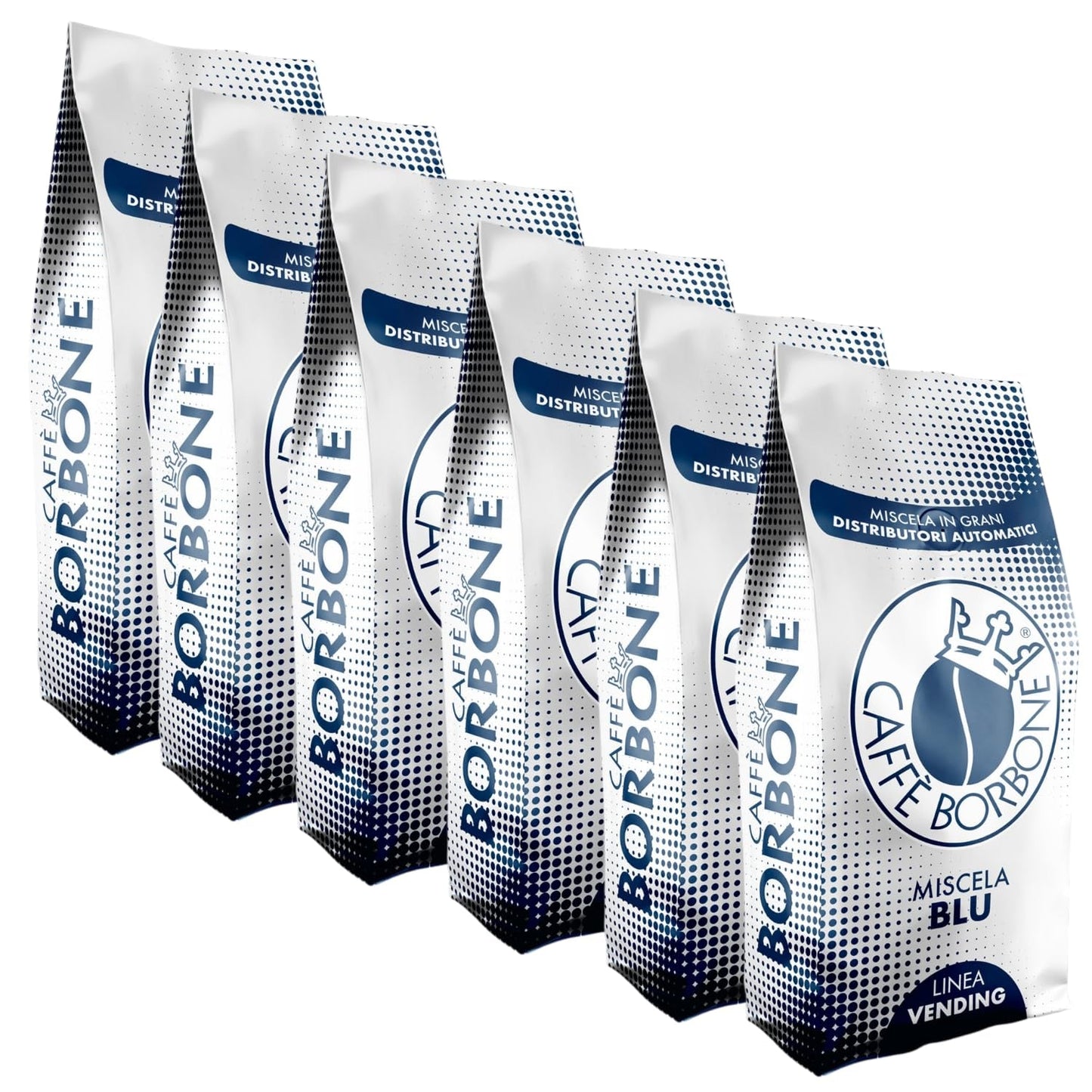 BLÅ Blend Borbone kaffebönor 1 kg x 6