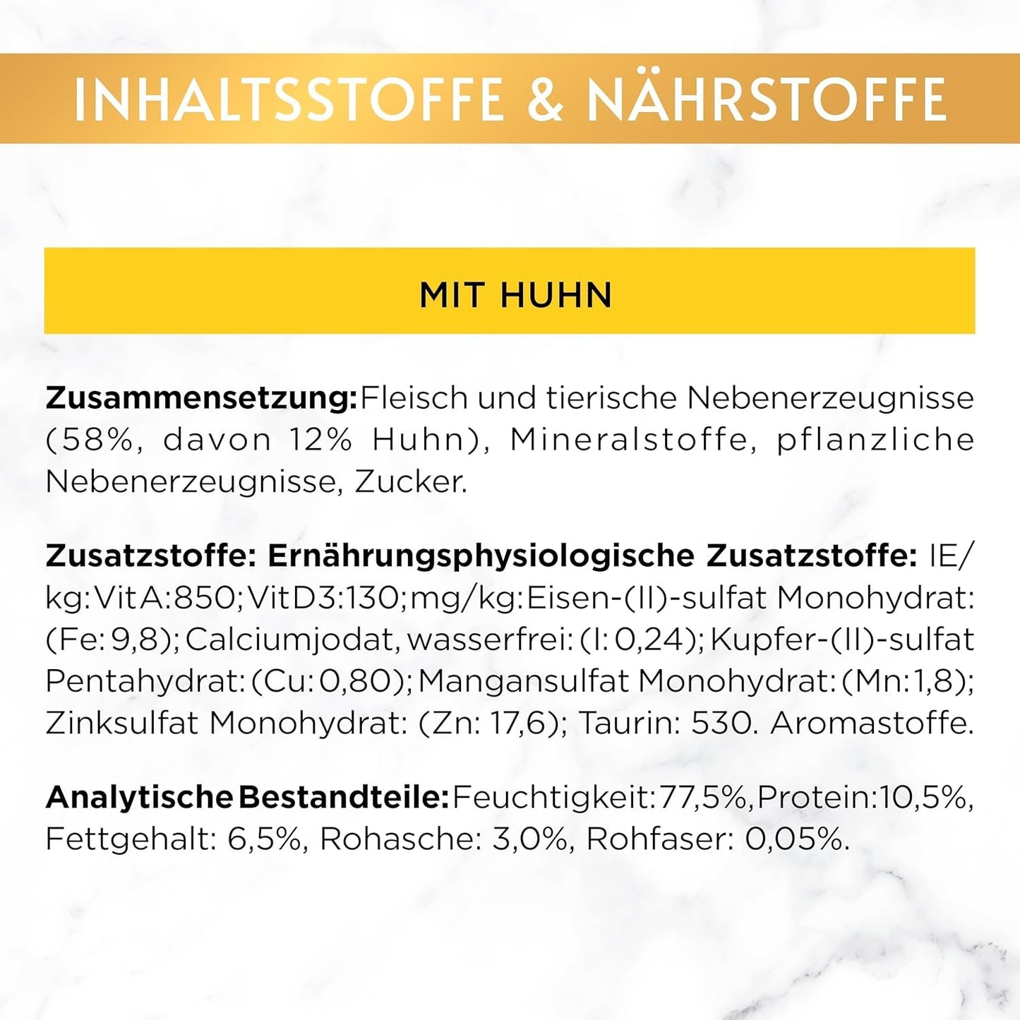 Gourmet Gold Fine Paste Katzenfutter nass, mit Huhn, 12er Pack (12 x 85g)
