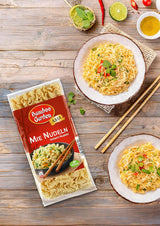 Bamboo Garden - Mie Nudlar | Snabbnudlar för det asiatiska köket | Idealisk för wokrätter eller soppor Veganer | 250g påse