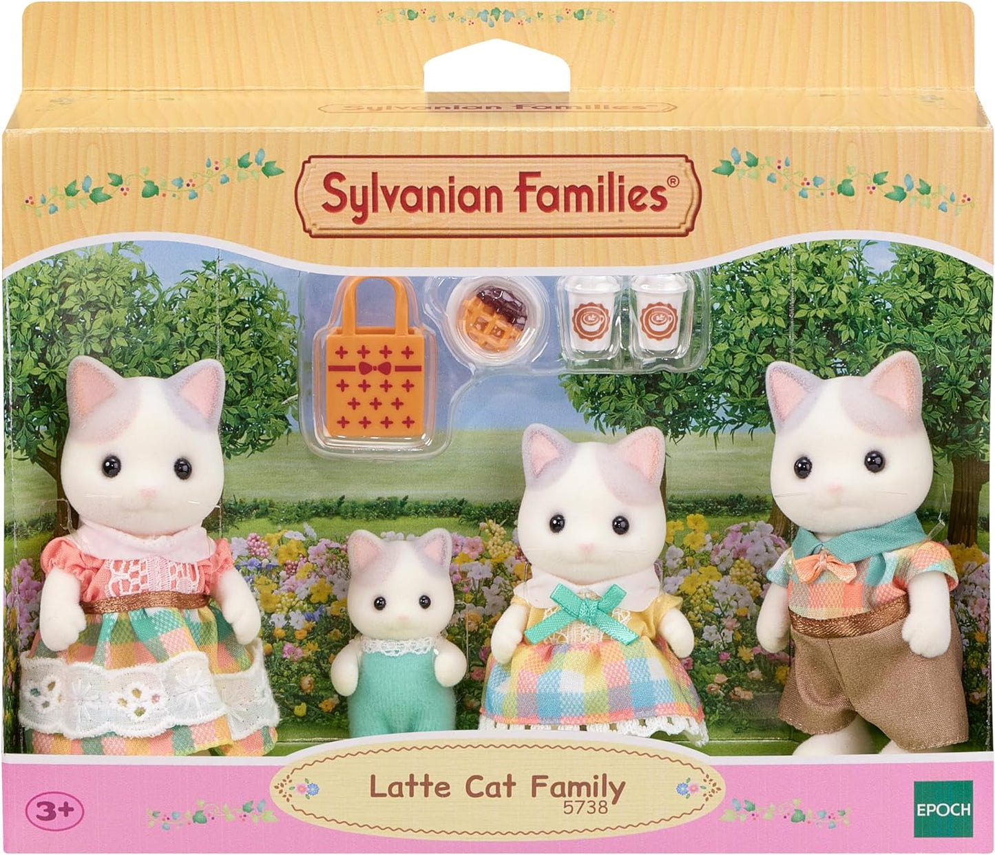 Sylvanian Families - 5738 Milk Cat Family - Dockhusfigurer