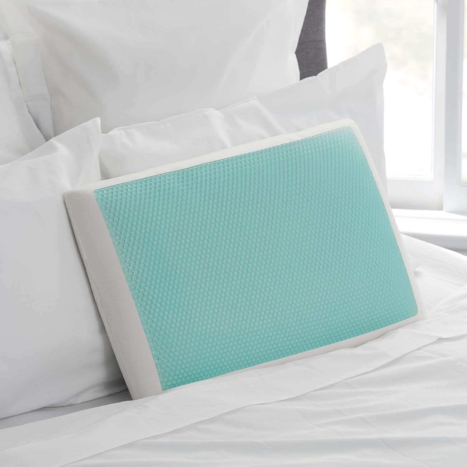 Sealy SE '19 Essentials SM Aqua Bubble Gel Sheet, 1 MC (US) kudde, vit, 61 X 40 X 14 cm Naty Shop Standardkuddar Standardtitel