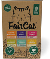 Green Petfood FairCat Multipack (6 x 85 g) | Vuxen | Premium våtfoder för urvuxna katter 6 verschiedenen leckere Sorten im Multipack | getreidefrei | Katzenfutter nass | 6 pack