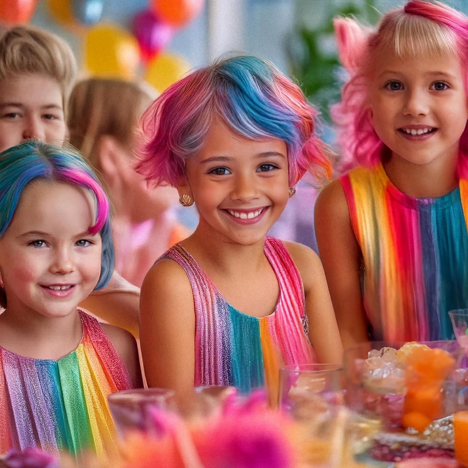 Levande 12 färger hårfärgningspennor (vagnar) set - lätt att använda - tvättbar - tillfällig hårfärgning - även för mörka hårfärger - som present Halloween Carnival Birthday Christmas Hårfärgning Naty Shop