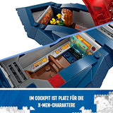 LEGO Marvel X-Jet X-Men Building Model Plane med figurer inklusive Wolverine och Rogue Superhero Toy för barn Present för pojkar och flickor 8 år gamla 76281 Byggset Beuche den LEGO-Store