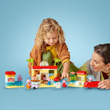 LEGO DUPLO 10434 Peppas Supermarket: kreativ pedagogisk leksak och lekset, present till pojkar och flickor från 2 år, uppmuntrar fingerfärdighet Byggset Besuche den LEGO-Store