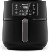 Philips 3000Er Airfryer XL - Rapid Air-teknik, stekning med upp till 90 % mindre fett, kapacitet 1,2 kg, 6,2 liter, pekskärm Vitvaror Naty Shop Schwarz Trådlös anslutning 7,2 L