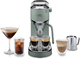 De'Longhi Dedica Style EC 685.B – Espressomaskin med portafilter, espressomaskin med professionell mjölkskummare, endast 15 cm bred, för malet kaffe eller ESE-kapslar, 1 l vattentank, svart