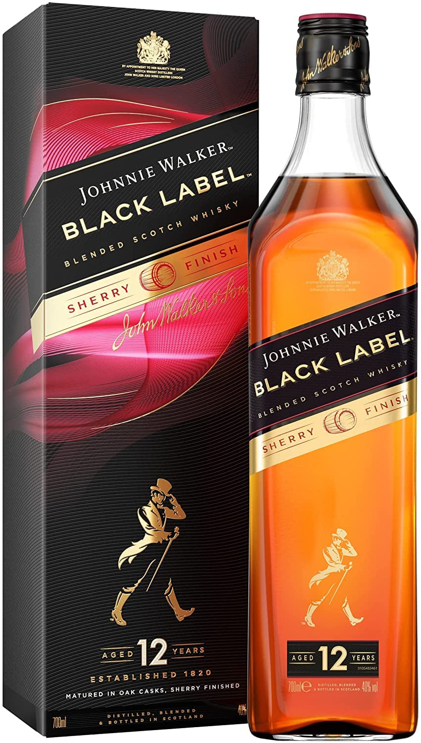 LINDOR chokladbollar med hasselnötter, 1 kg påse + Johnnie Walker sherryfat 0,7 liter