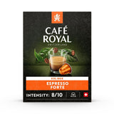Espresso Forte 36 Kapseln für Nespresso Kaffee Maschine - 8/10 Intensität - UTZ-zertifiziert Kaffeekapseln aus Aluminium (Packung mit 3)