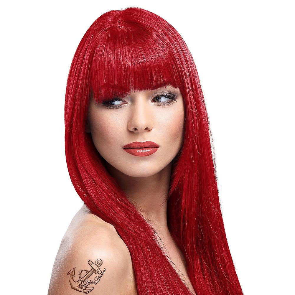 Instruktioner semi-permanent hårfärg 88ml - Fluorescerande Orange Hårfärgning Naty Shop Red 88 Ml (1 förpackning)