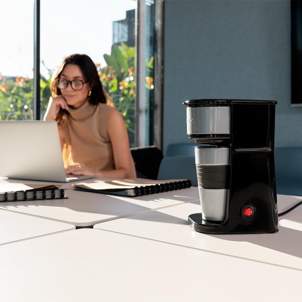 Cecotec Coffee 66 Drop & Go espressomaskin med termokanna, 700 W, kapacitet 420 ml, förseglad pip, permanent eller pappersfilter, automatisk avstängningsfunktion, behållare med fönster