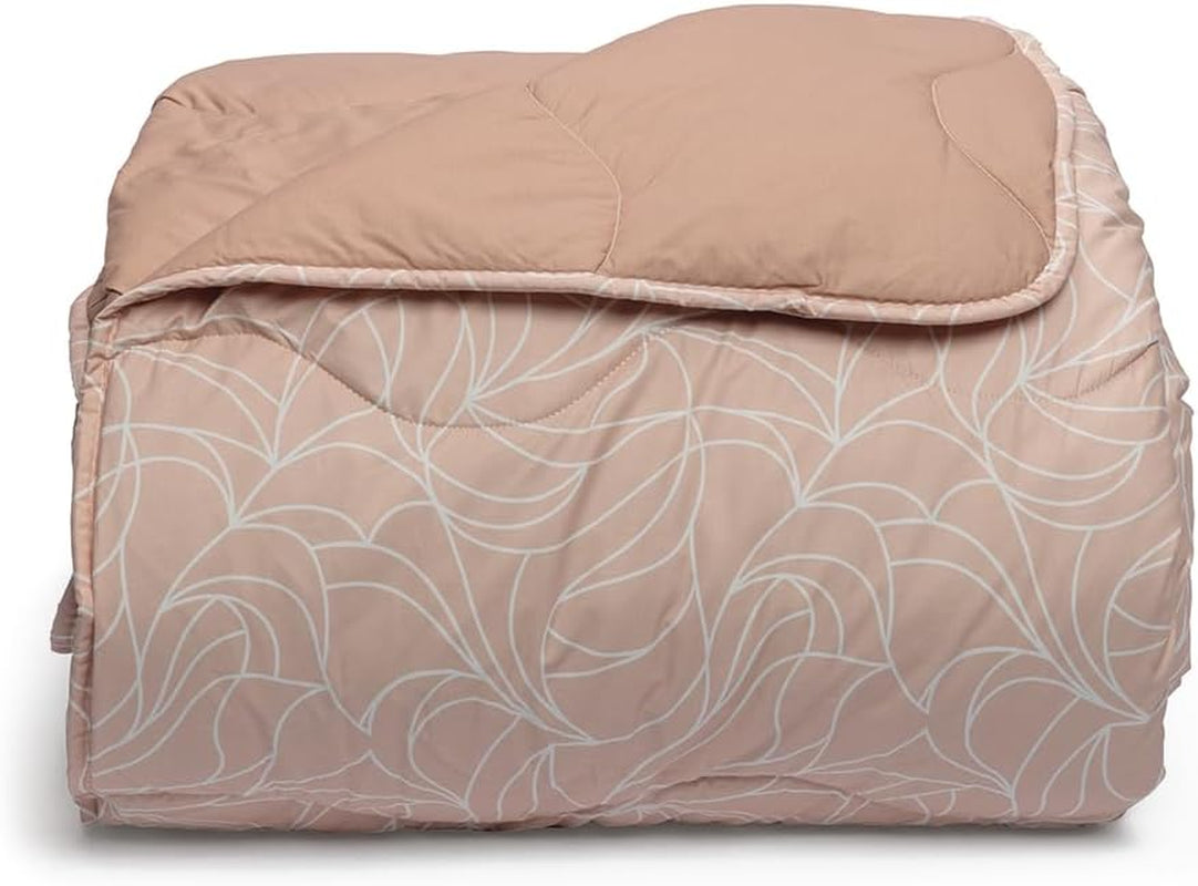 Foppapedretti sängbord & naturtäcke för dubbelsäng 2P; sandblad, 100% bomullsöverdrag, Made in Italy Täcken och täcken Naty Shop Vågfiske 160 X 190 Cm