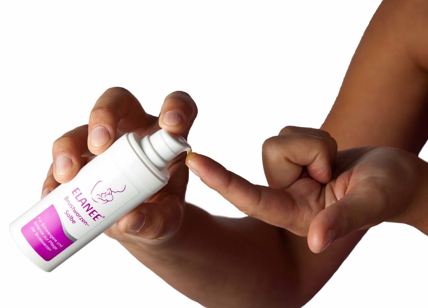 ELANEE Brustwarzensalbe Im Spender (30 Ml) - Pflegt Rissige Und Wunde Brustwarzen Vor Allam Under Der Stillzeit (402-00) Tillbehör Mat och Amning Bebe Naty Shop