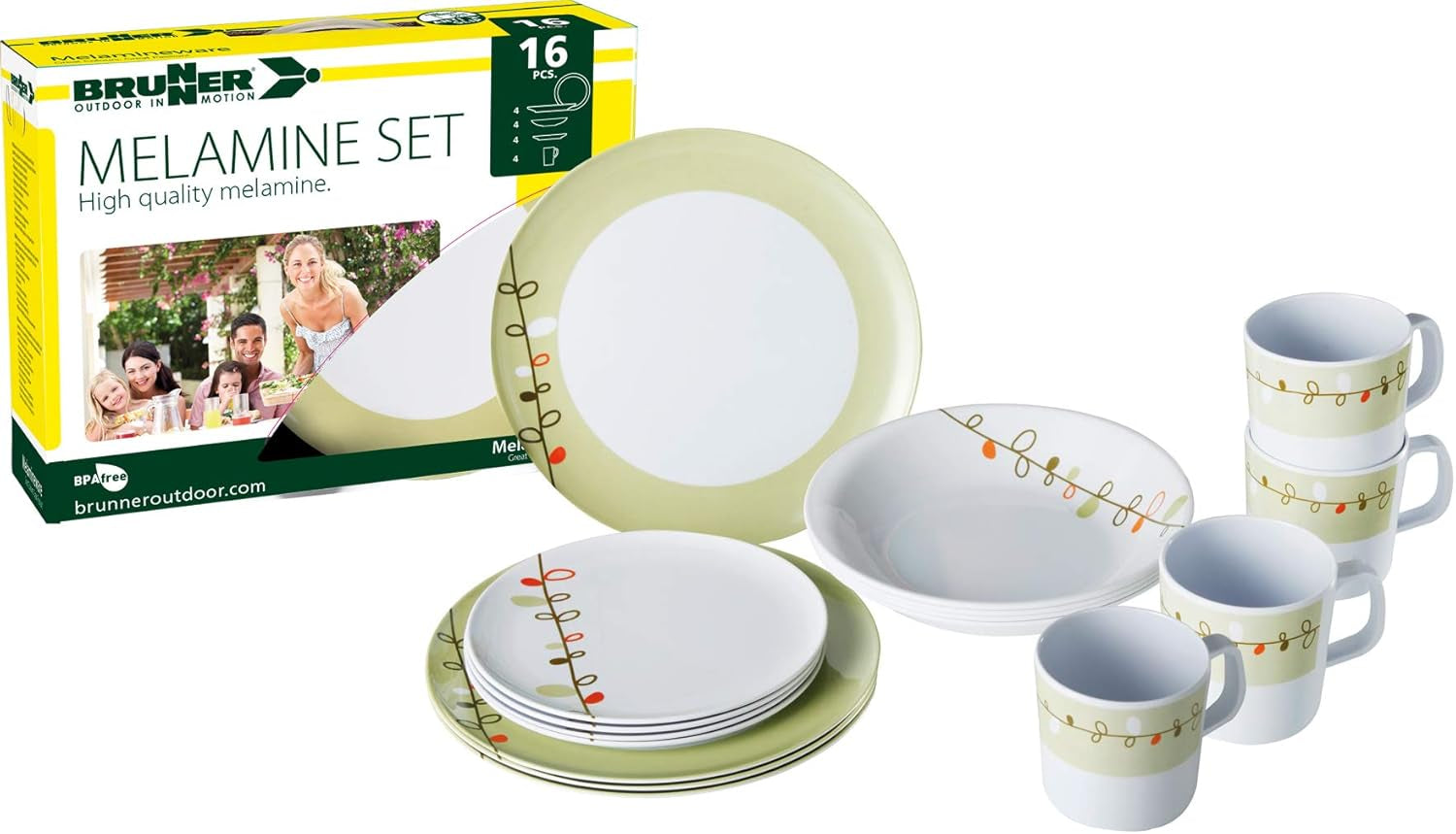 Servisset i melamin, design Esprit