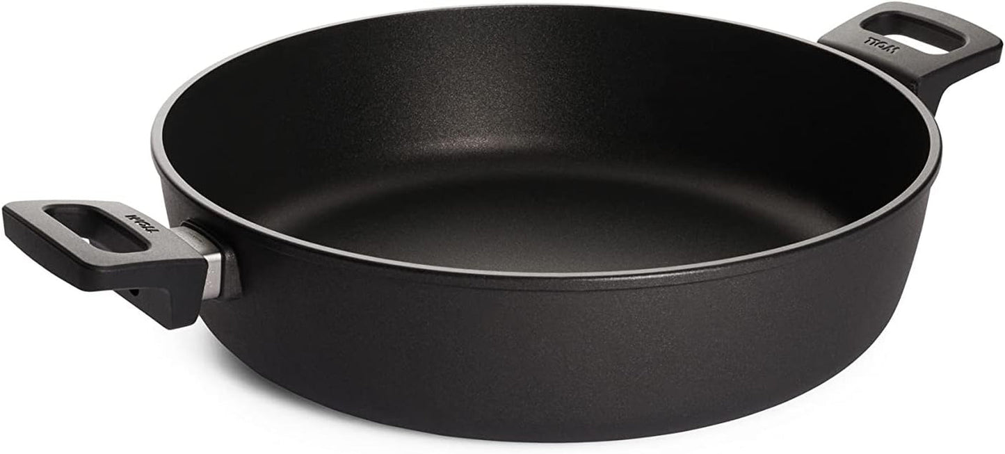 Woll Nowo Titanium Kasserolle - Induktiv -, Ø 32 Cm, 8 Cm Hoch, 5,5 Liter, Mit 2 Seitengriffen - Geeignet Für Alle Herdarten Formar och brickor för bakning Naty Shop 32 Cm, 8 Cm Hoch, 5,5 Liter