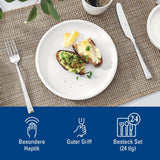 Villeroy & Boch Blacksmith bestickset för upp till 6 personer, 24 delar, rostfritt stål