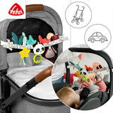 Fehn babymobilkedja Panda Baby Mobile - babymobilkedja med söta figurer - flexibel hängande babyleksak - barnvagnsleksak för bebisar och småbarn från 0+ månader Babyleksaker Naty Shop