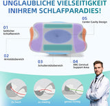 RUMMY Ergonomisk nackstödskudde i Memory Foam med avtagbart tvättbart överdrag för sido- och magsliprar (grå) Cervikala ortopediska kuddar Naty Shop
