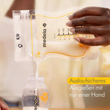 Medela Easy Pour Muttermilchbeutel Zum Einfachen Ausgießen, 100 Stück, 210 Ml, Auslaufsichere Einweg-Muttermilchbeutel Mit Überlaufschutz, Stillhelfer Tillbehör Barnmat och amning Naty Shop