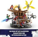 LEGO 76261 Marvel Spider-Man's Big Showdown, Spider-Man: No Way Home set med 3 minifigurer Peter Parker plus Green Goblin, Electro, Sandman, Ned, Doctor Strange och MJ, samlarmodell Byggset Besuche den LEGO-Store