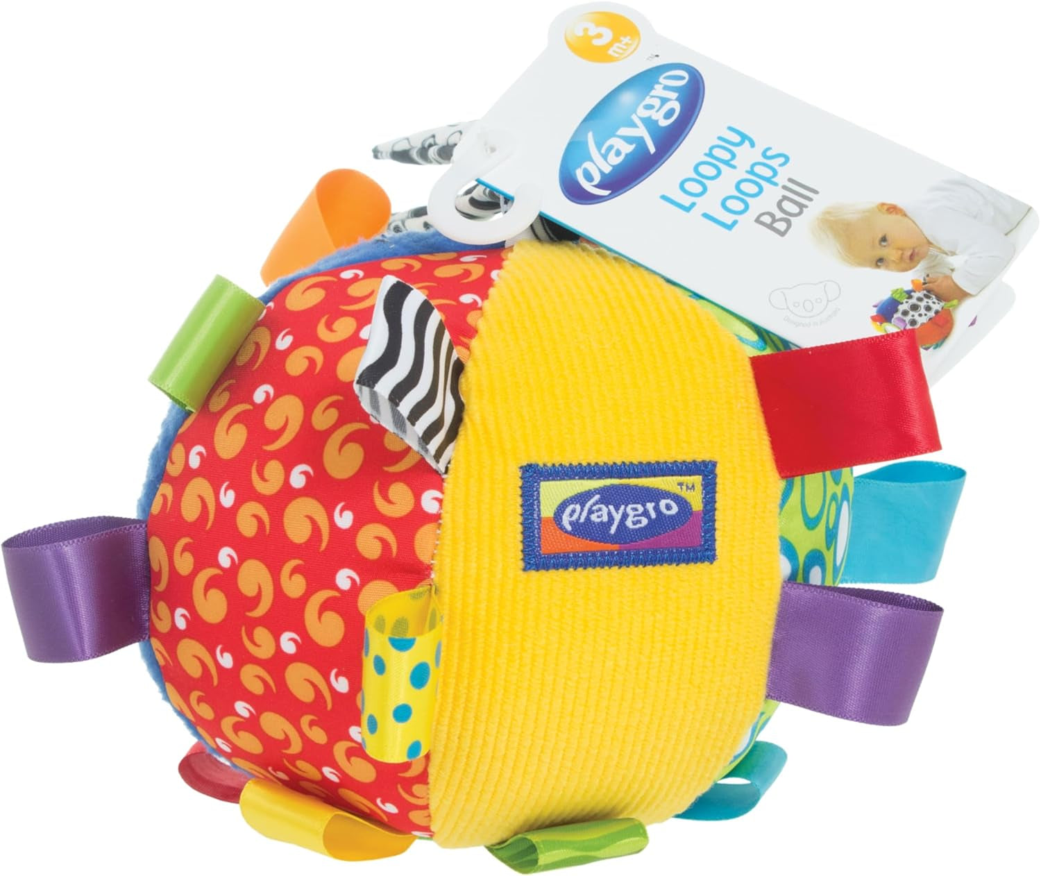 Playgro Loopy Loops krambar boll - Babykrambar boll - Babyleksaker - Babyleksaker - Leksaker - Leksaker - Färgglada babyleksaker Naty Shop