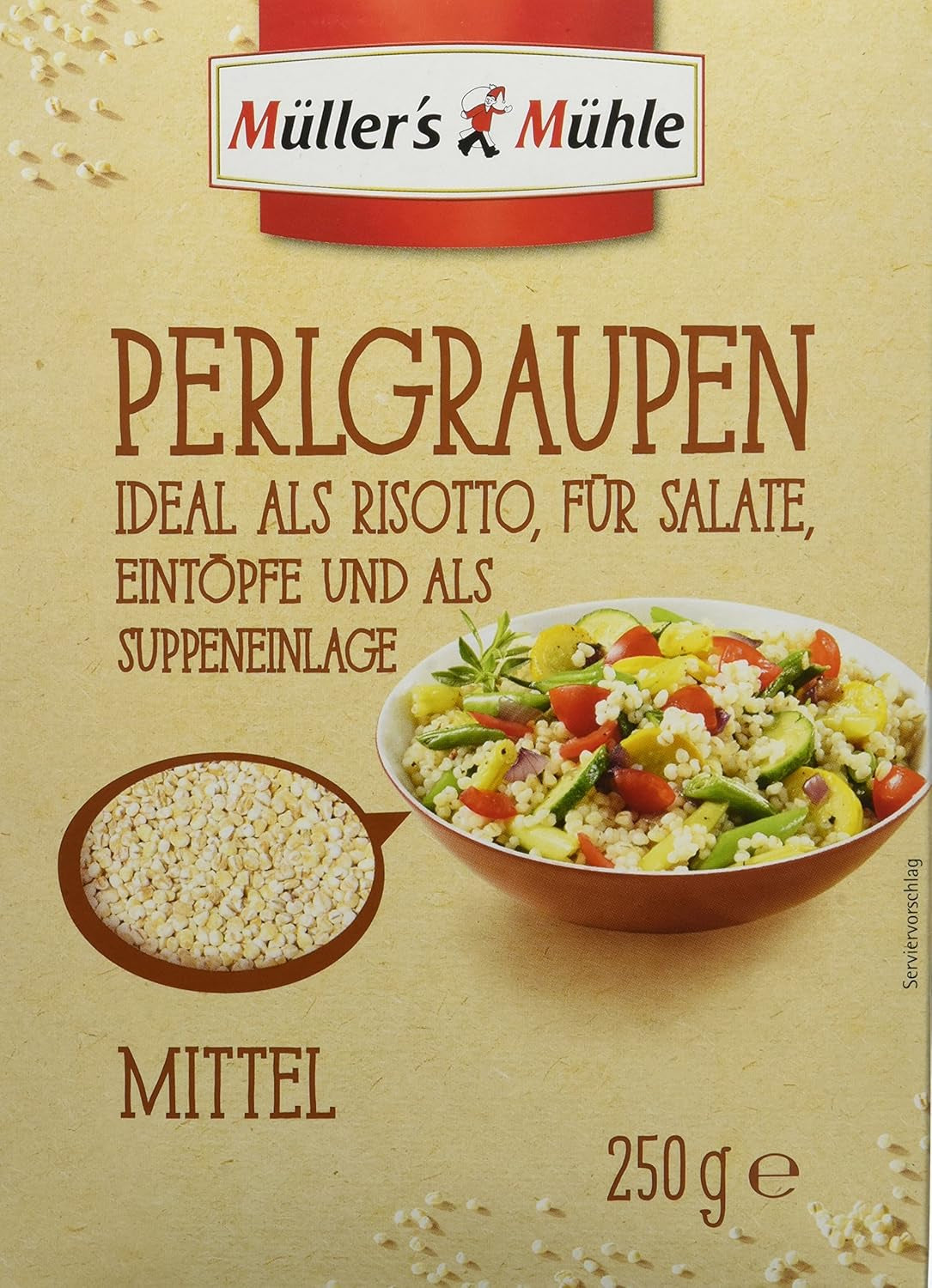 Müllers Mühle pärlkorn, 250g (förpackning med 5)