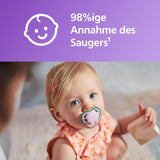 Philips AVENT ultra air-nappar - Lätta och andningsbara nappar för spädbarn i åldern 0-6 månader, BPA-fria, med bärväska som sterilisator, 2-pack, modell SCF085/24