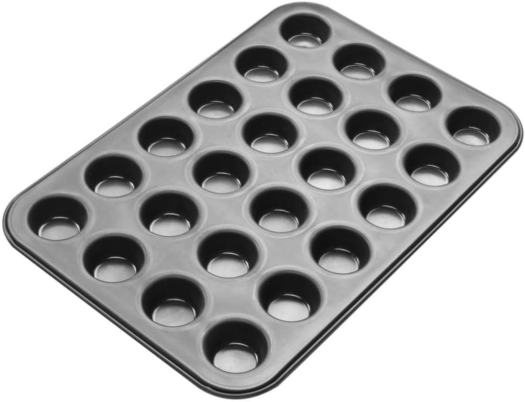 Zenker 6541 Black Metallic 24Er Mini-Muffinform – Antihaftbeschichte Für Perfekte Mini-Muffins, Ø 4,5 Cm, ​​tillverkad i Tyskland Formar och bakplåtar Naty Shop