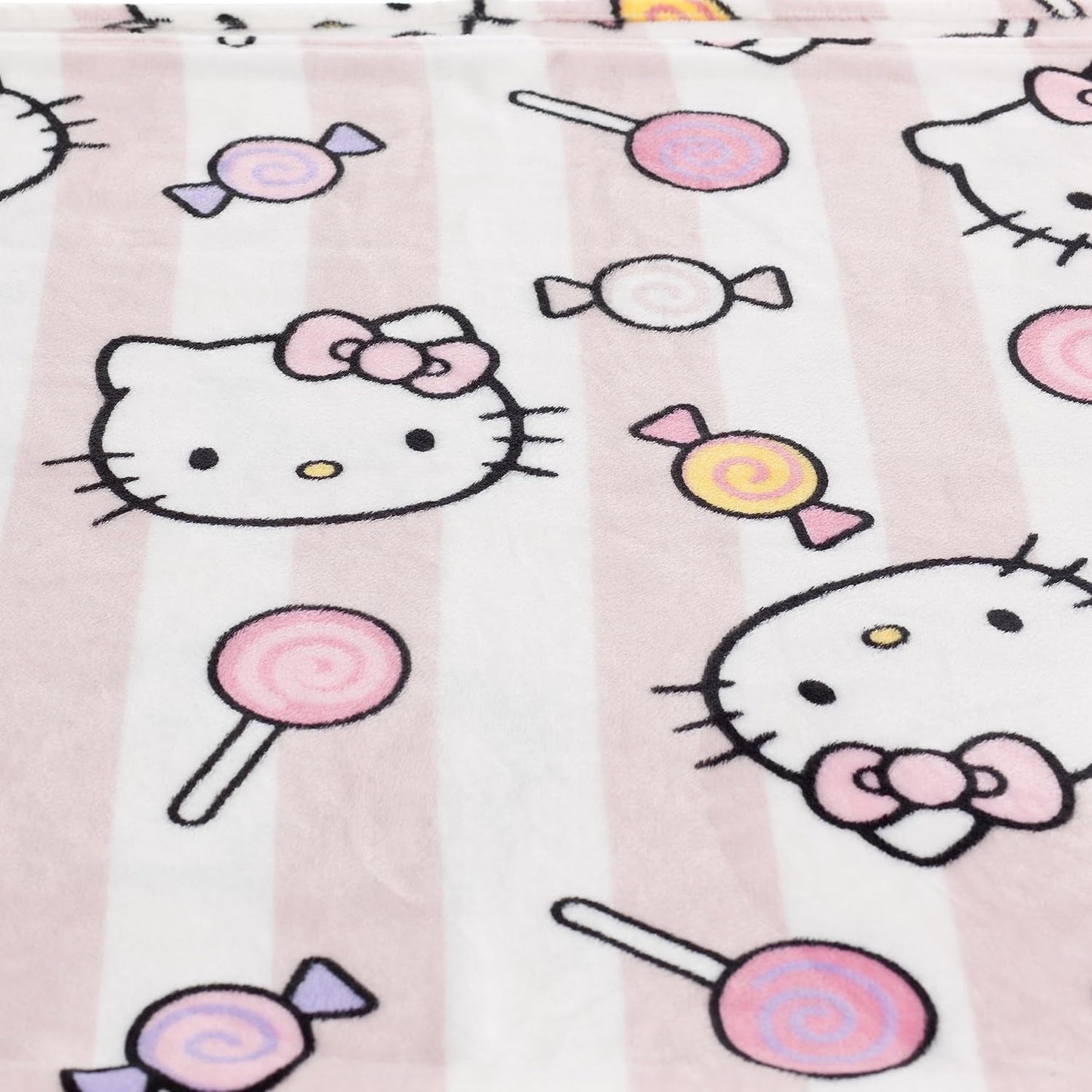 Hello Kitty överkast, rosa, mjuk filt 130X170Cm, överkast av mikrofiber eller bäddsoffa. Kvalitet med Oekotex certifikat, Sanrio sängar och filtar Besuche den Kanguru-Store