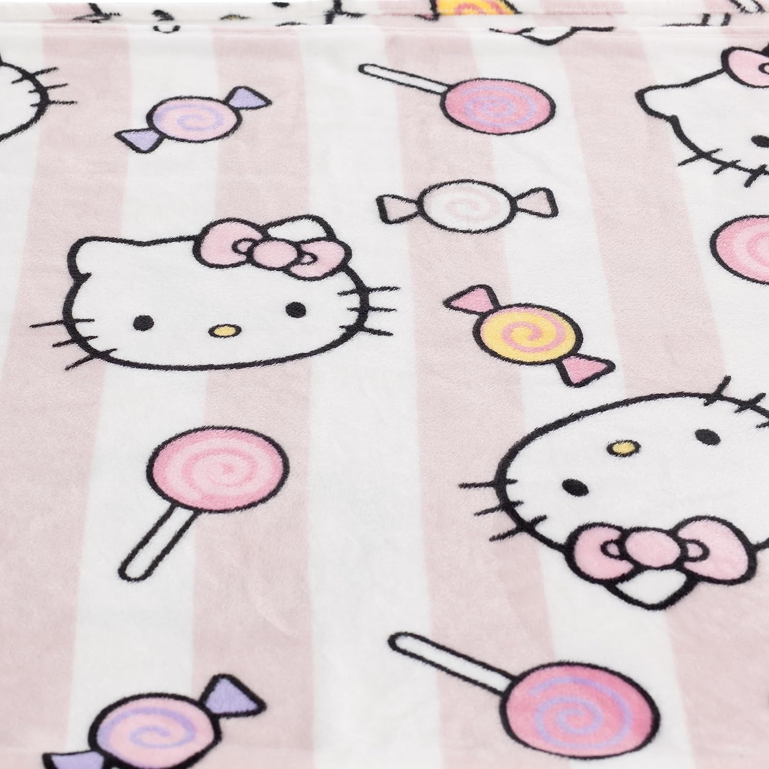 Hello Kitty överkast, rosa, mjuk filt 130X170Cm, överkast av mikrofiber eller bäddsoffa. Kvalitet med Oekotex certifikat, Sanrio sängar och filtar Besuche den Kanguru-Store