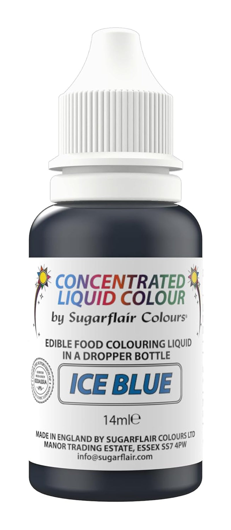 Sugarflair ätbar flytande matfärg Drops Spring Green - Sugarpaste Buttercream Food Color - Airbrushable - 14ml