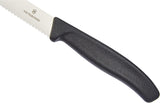 Victorinox Swiss Classic, Profi Tafelbesteck, 12-Teilig, Extra Scharfe Klinge, Wellenschliff, 11 Cm, Rostfreier Stahl, Schwarz Kitchen Naty Shop