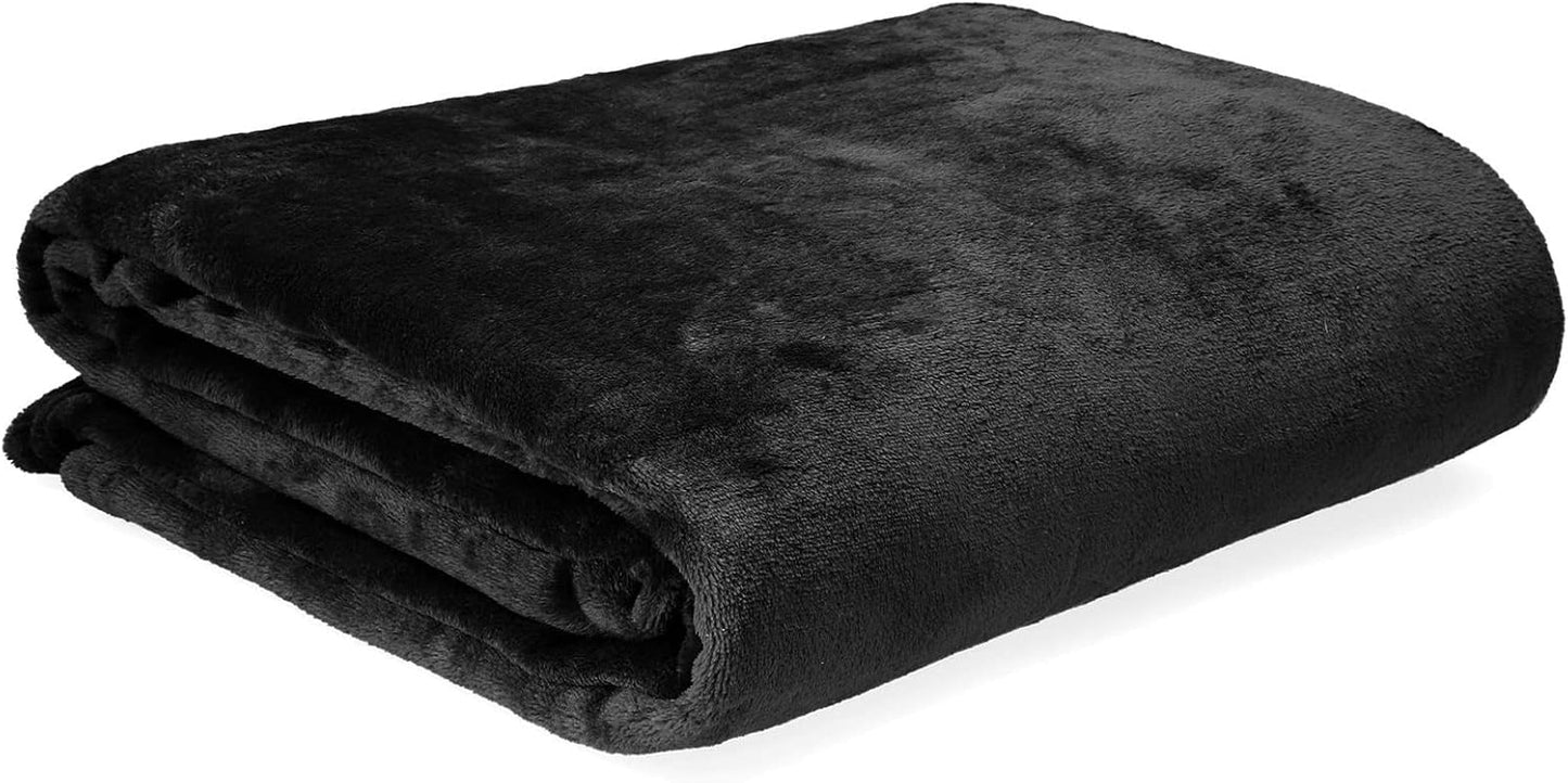 HOMLA Fluffig och varmröd fleecefilt - för soffa och säng Bekväm filt Sofffilt Vardagsrumsfilt - lättskött 150 X 200 cm Rosa Sängar och filtar Besuche den HOMLA-Store Svart Polyesterröd 150X200 Cm