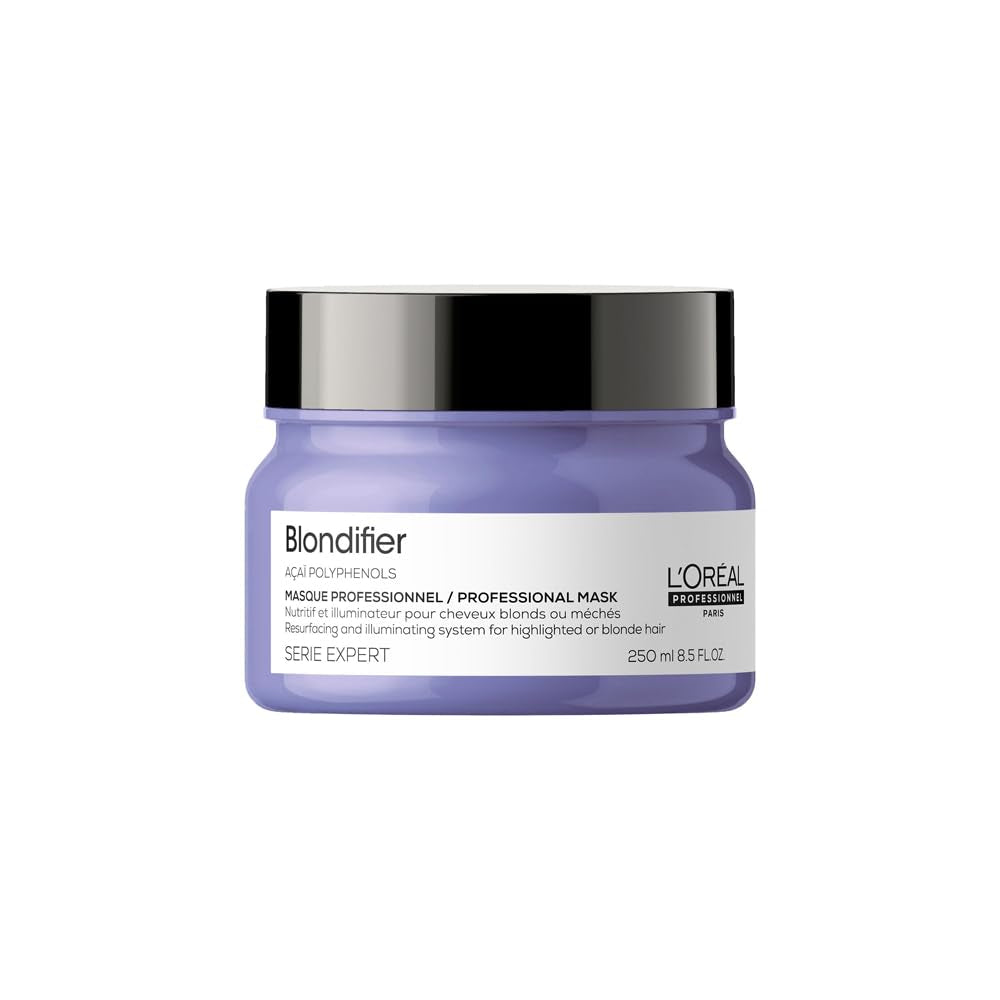 L'Oréal Professionnel | Närande mask för blont och blekt hår, Açai fruktextrakt, Serie Expert, blond mask Hårmask Naty Shop Blondifier Mask Nyhet