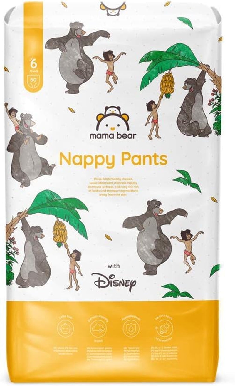 Amazon Märke: Mama Bear Disney storlek 6 (15+ kg) - månadspaket, vit, 120 stycken (2 förpackningar om 60)