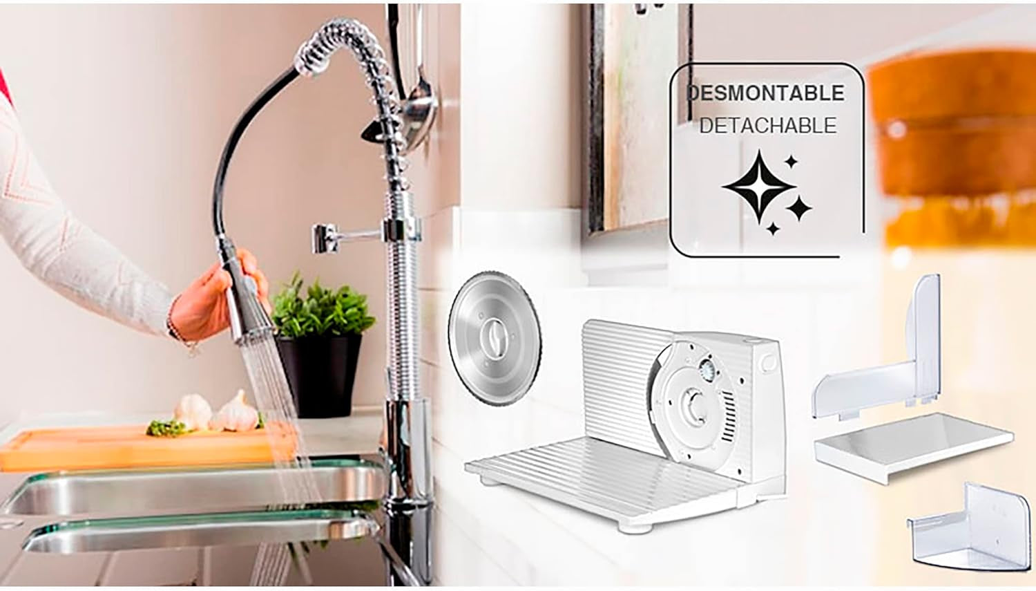 MPM MKR-05 Universal elektrisk skärmaskin, justerbar skärtjocklek upp till 15 mm, 150 W rivare och skärmaskiner Naty Shop