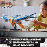 LEGO Marvel Guardians of the Galaxy: The Milano Building Spaceship Model with 4 Superhero Minifigures Avengers Flyer for Space Adventures Present för pojkar och flickor 76286 Byggset Beuche den LEGO-Store