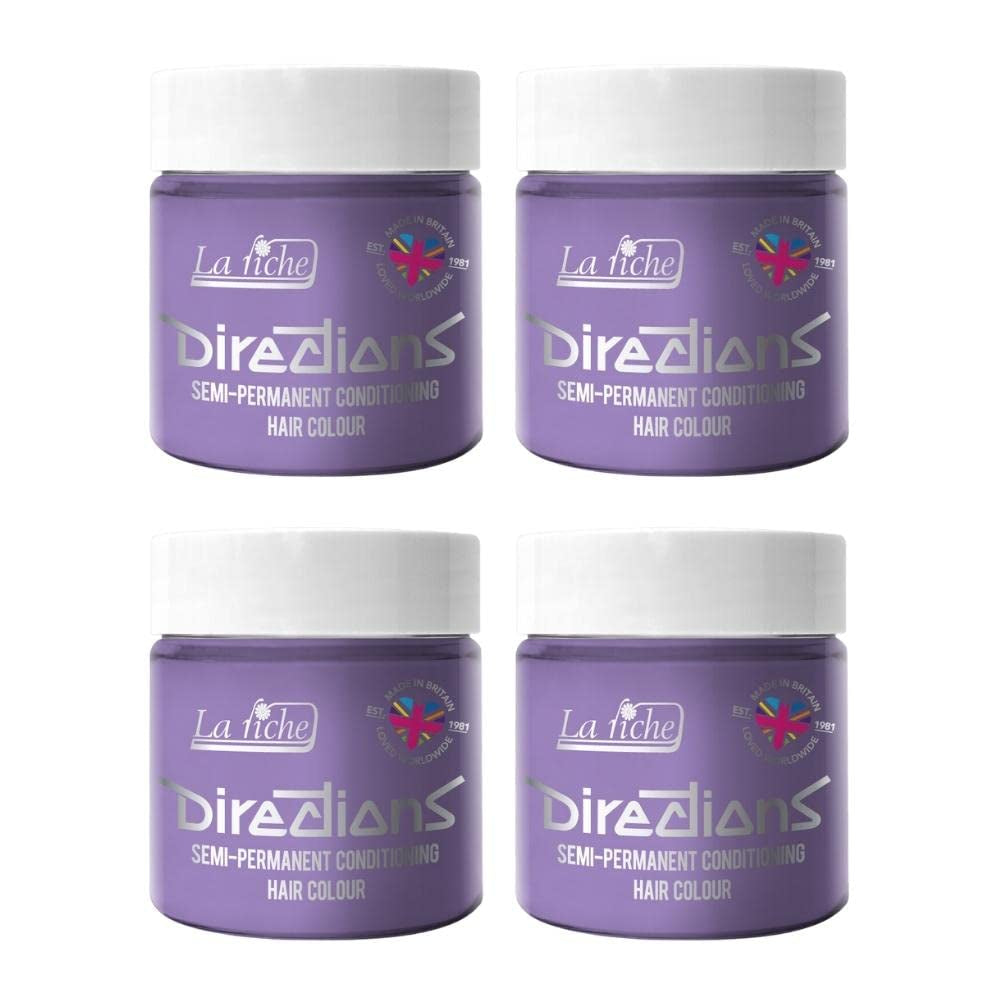 Instruktioner semi-permanent hårfärg 100 ml box 4-pack (Pillarbox Red) Hårfärgning Naty Shop Lilac 400 Ml (1 pack)