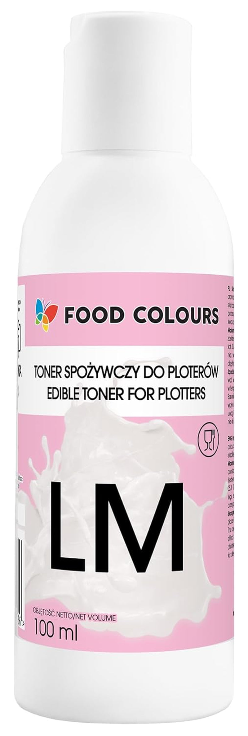 Matfärgningsset med ätbart bläck för plottrar 6 x 100 ml | Ljuscyan | Cyan | Ljus magenta | | Magenta | Gul | Svart | Ätbart tryck, waferpapperstryck, dekorativ tårtoppning