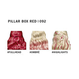 Live Ultra Bright eller Pastellröd hårfärg 3 stycken Semipermanent färg Håller upp till 15 tvättar - 092 Pillar Box Red Naty Shop Hårfärgning