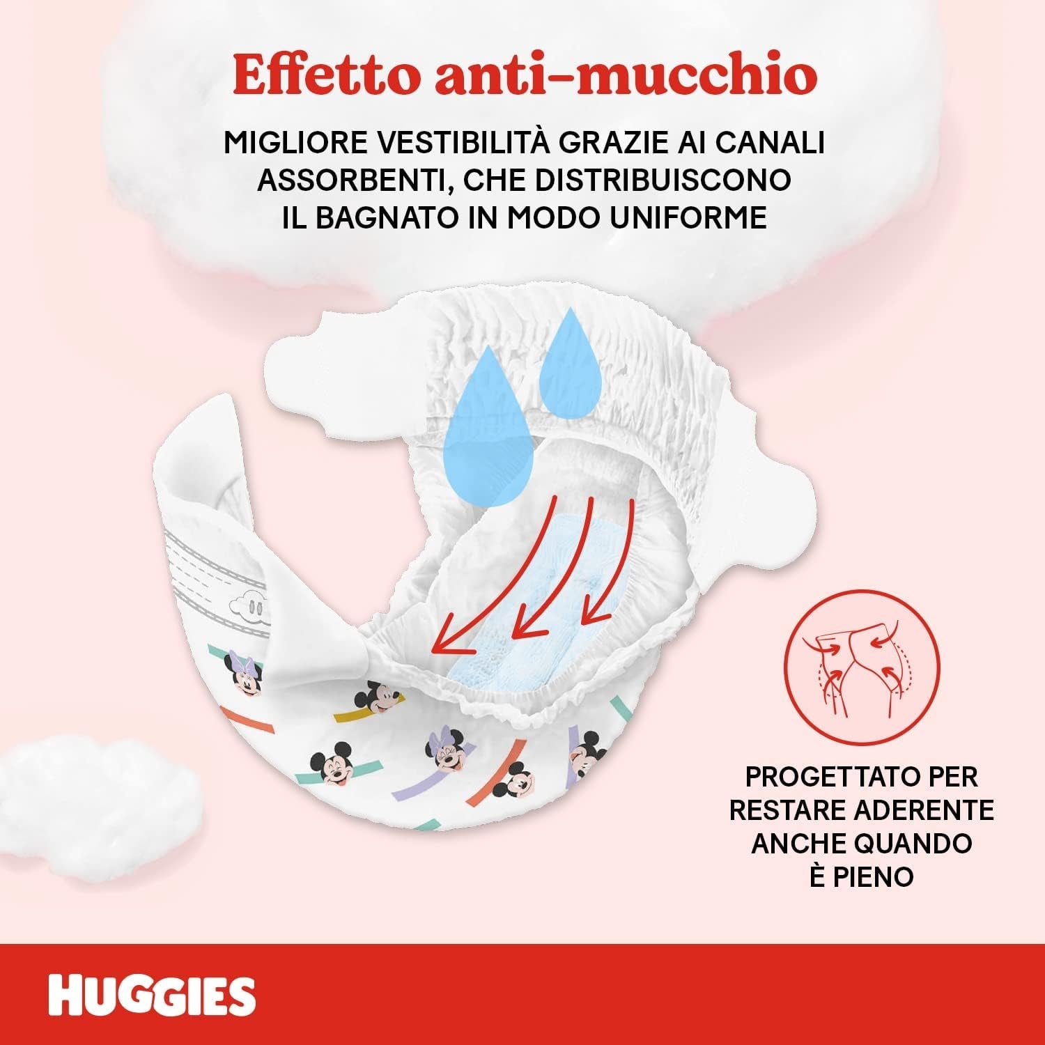 Huggies Ultra Comfort-blöjor, storlek 4 (7-18 kg), Disney Design, Value Pack, 150 stycken