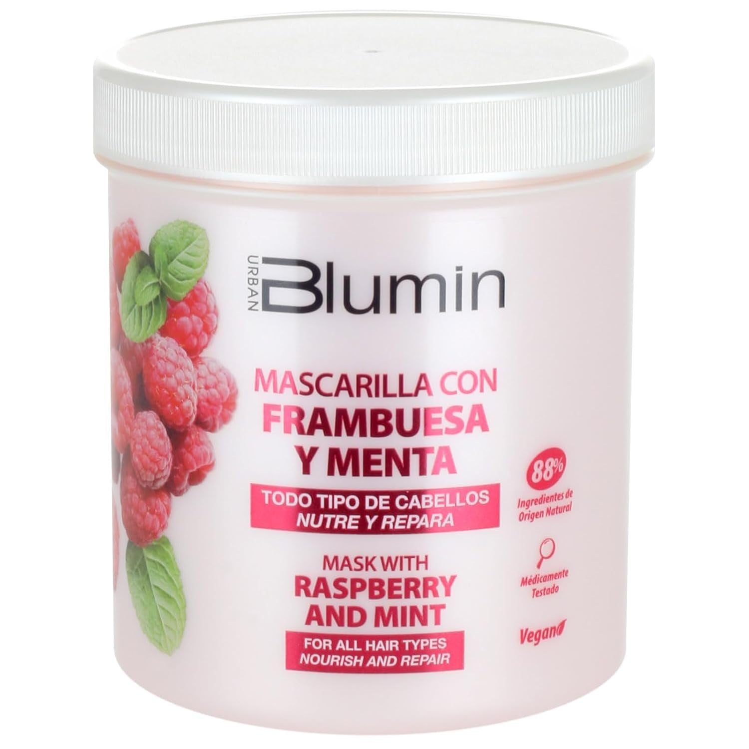 Urban Raspberry Mint Oil Hair Mask 700ml Naty Shop Hair Mask Standardtitel