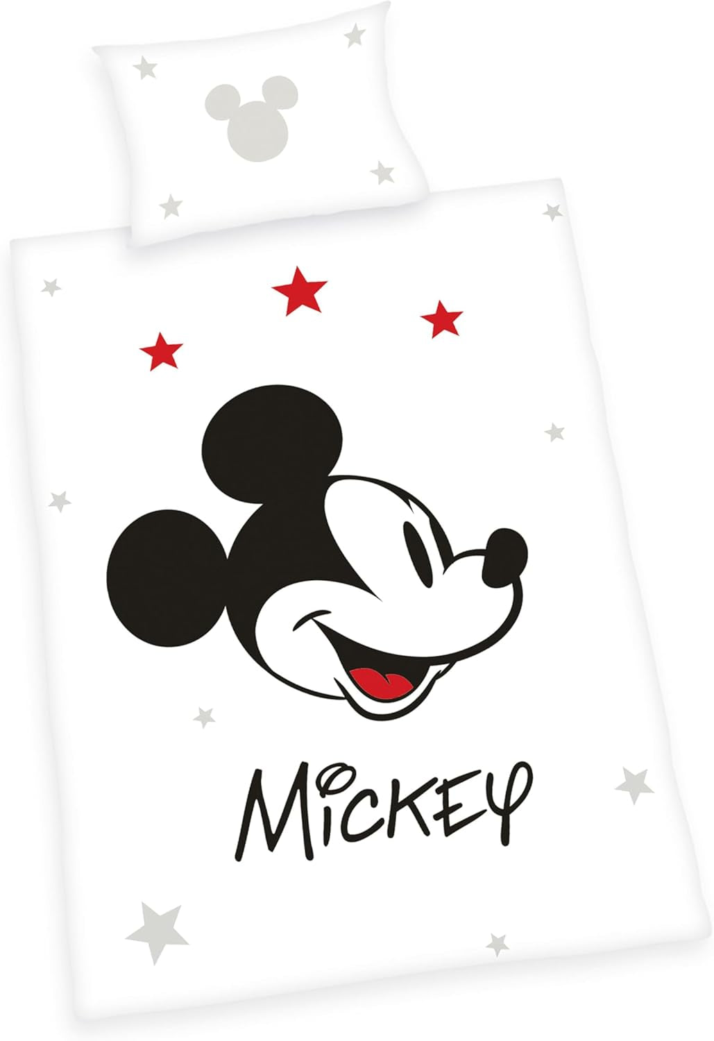 Mickey Mouse sänglinne, vändbart, 100 % bomull Sängkläder - barn Naty Shop Standardtitel