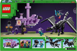 LEGO Minecraft The End Dragon and the End Ship Action Leksak och Discovery Set Videospel Byggset Äventyrsset Present för pojkar och flickor 8 år gamla 21264 Byggset Beuche den LEGO-Store