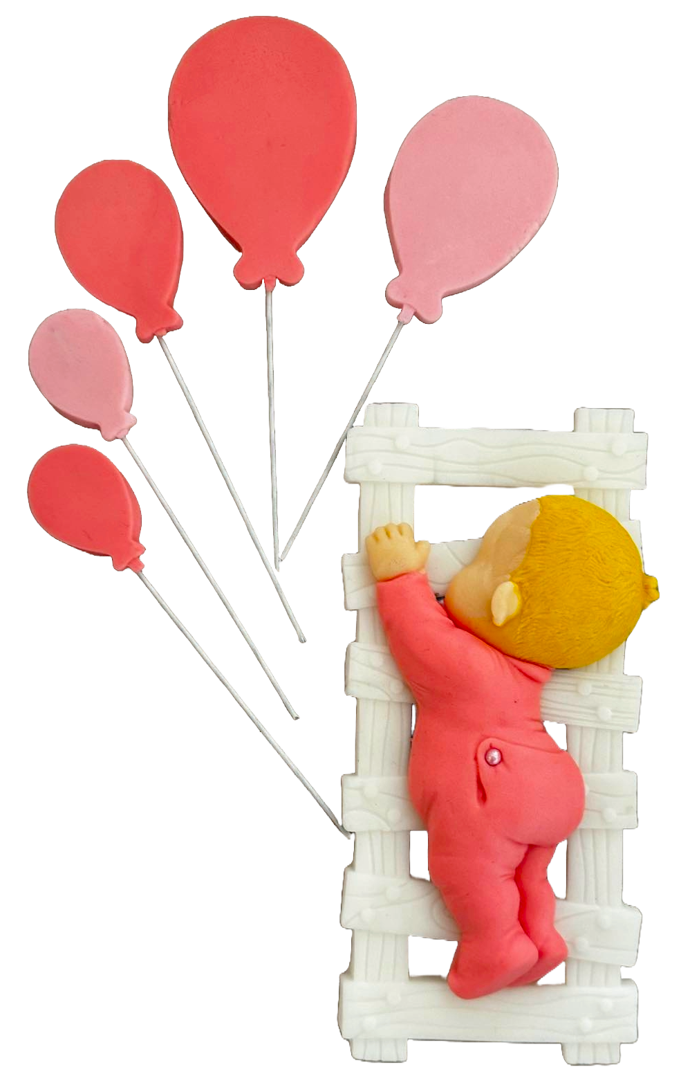 Set med 6 ätliga sockerdekorationer, Fericire Sugar Paste Decorations Naty Shop