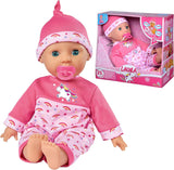 Simba 105140060 - Laura Tickle Baby Soft Body Doll med regnbågsmadrass, gör 25 babyljud, 38 cm, docka från 2 år och uppåt